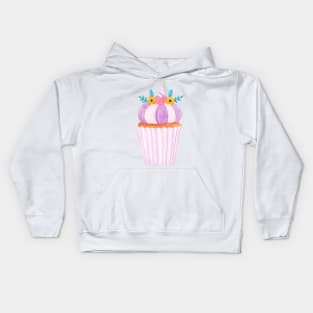 unicorn cupcake Kids Hoodie